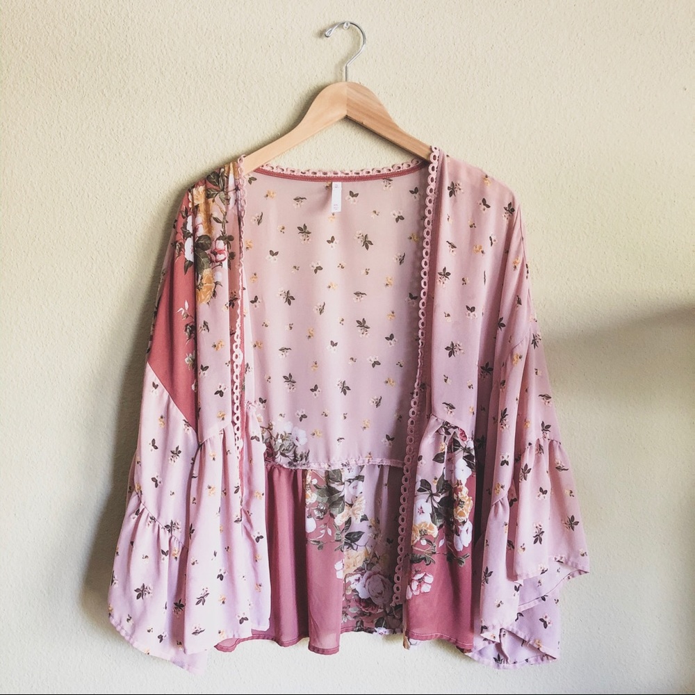 New Pretty in Pink Floral Kimono!